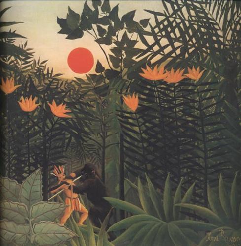 Henri Rousseau Exotic Landscape Sweden oil painting art